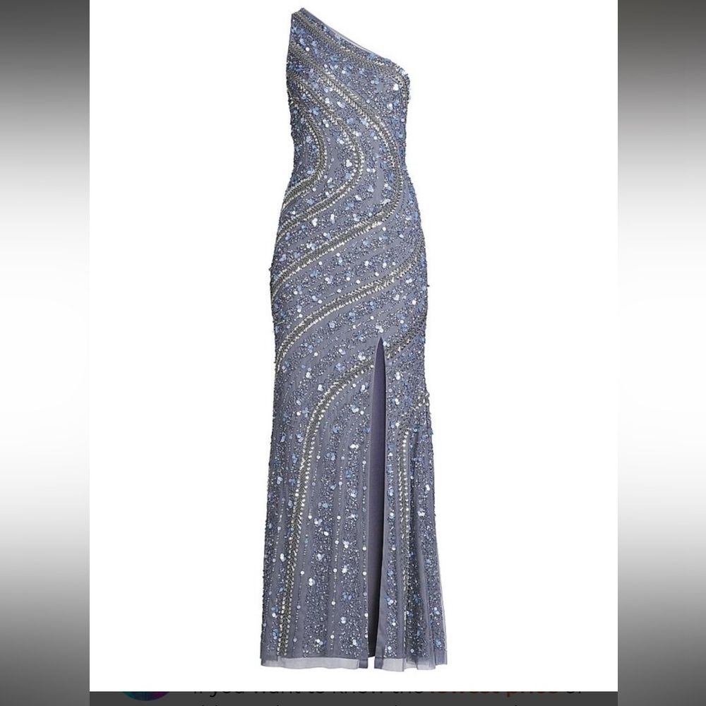 Aidan Mattox Sparkling Blue Sequin Dress
